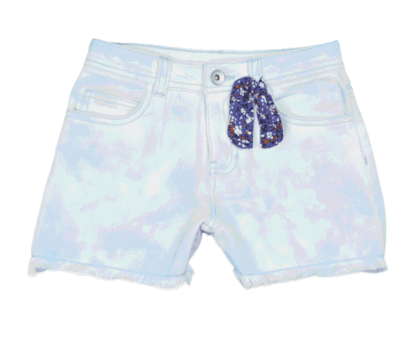 Σορτς τζιν για κορίτσια 6-16 ετών σιελ Εβίτα 226102