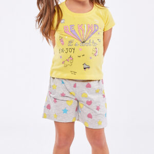Σετ σορτς για κορίτσια 1-6 ετών κίτρινο Εβίτα 206291