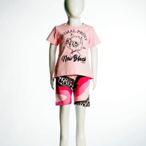 Σετ σορτς ροζ για κορίτσια 1-5 ετών Joyce 13748