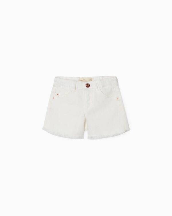 Σορτς τζιν λευκό για κορίτσια 4-14 ετών Zippy 31040613041