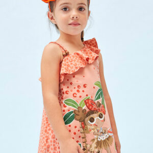 Φόρεμα ασύμμετρο Mayoral 3935 για κορίτσια 2-9 ετών