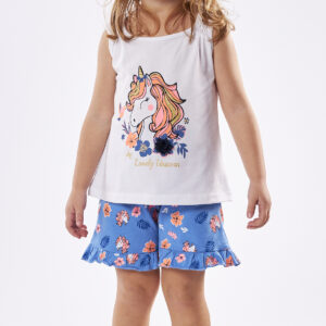 Σετ σορτς για κορίτσια 1-6 ετών Εβίτα 238207 λευκό